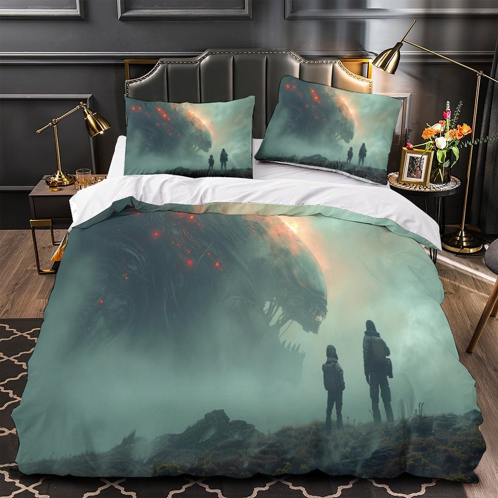 Alien Romulus Bedding Set Pattern Quilt Cover Without Filler (Online Order Only)