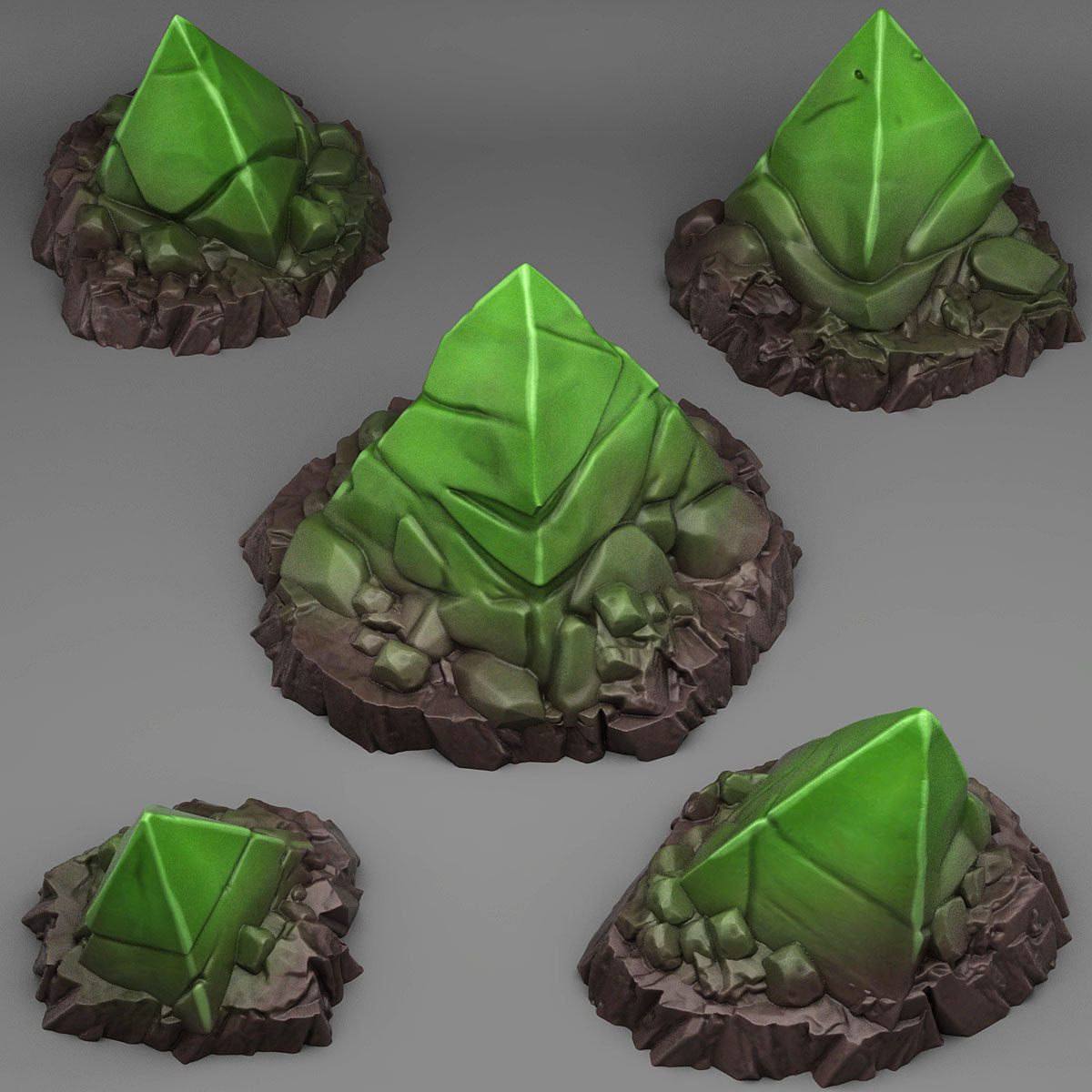 3D Printed Fantastic Plants and Rocks Alien Shards 28mm - 32mm D&D Wargaming (Online Only)