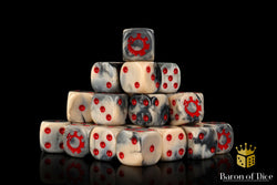 Alien Dice | Beige & Red
