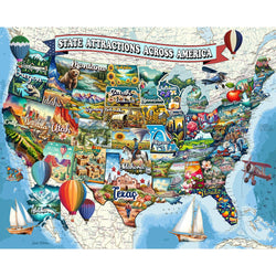 All American Attractions 1000 Piece Jigsaw Puzzle Springbok