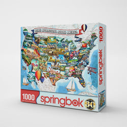 All American Attractions 1000 Piece Jigsaw Puzzle Springbok
