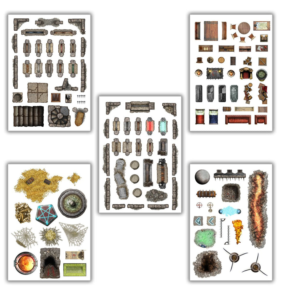 Battle Mats: Add On Scenery - Dungeon Decorations (ONLINE ORDER ONLY)