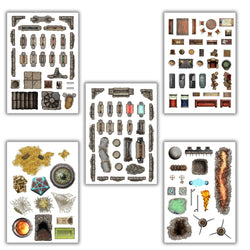 Battle Mats: Add On Scenery - Dungeon Decorations (ONLINE ORDER ONLY)