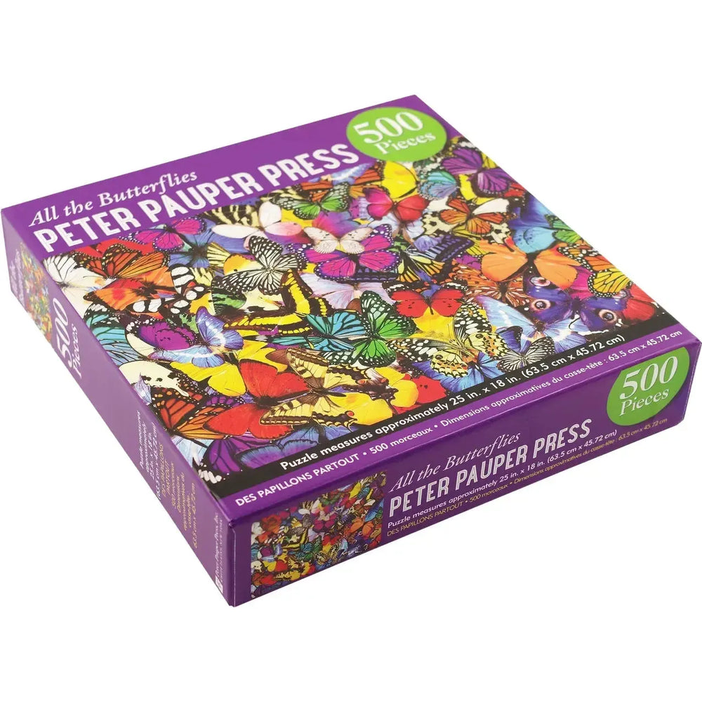 All the Butterflies 500 Piece Jigsaw Puzzle Peter Pauper