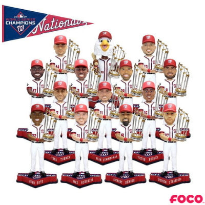 Washington Nationals 2019 World Series Champions Bobbleheads (ONLINE ORDER ONLY)