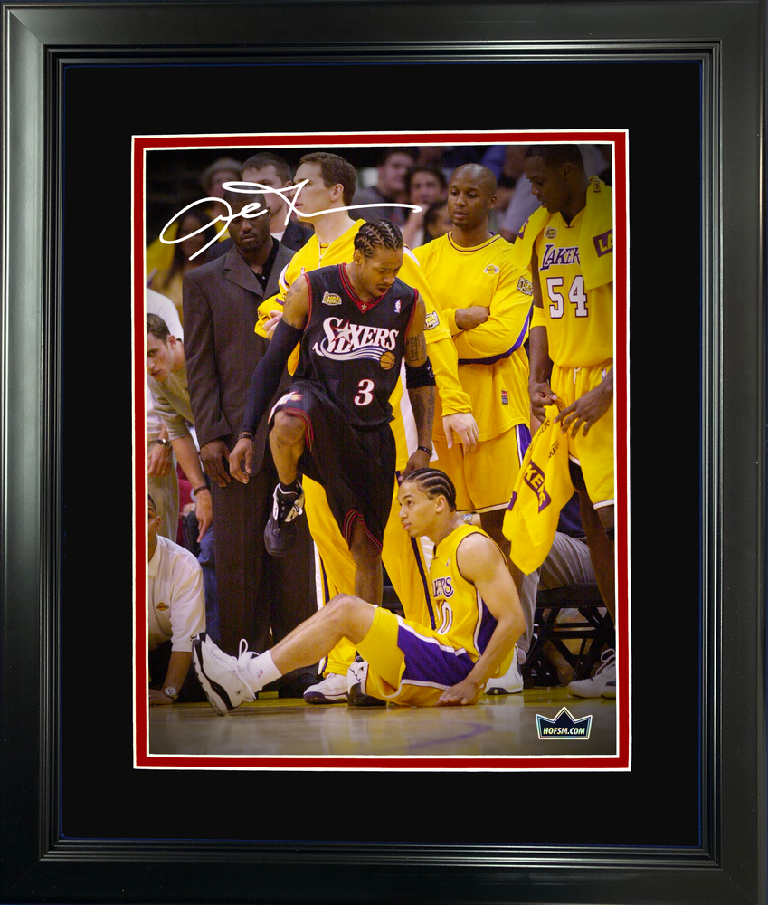 Framed Allen Iverson Step Over Facsimile Laser Engraved Signature Auto 11"x14"Basketball Photo HOFSM Holo (ONLINE ORDER ONLY)