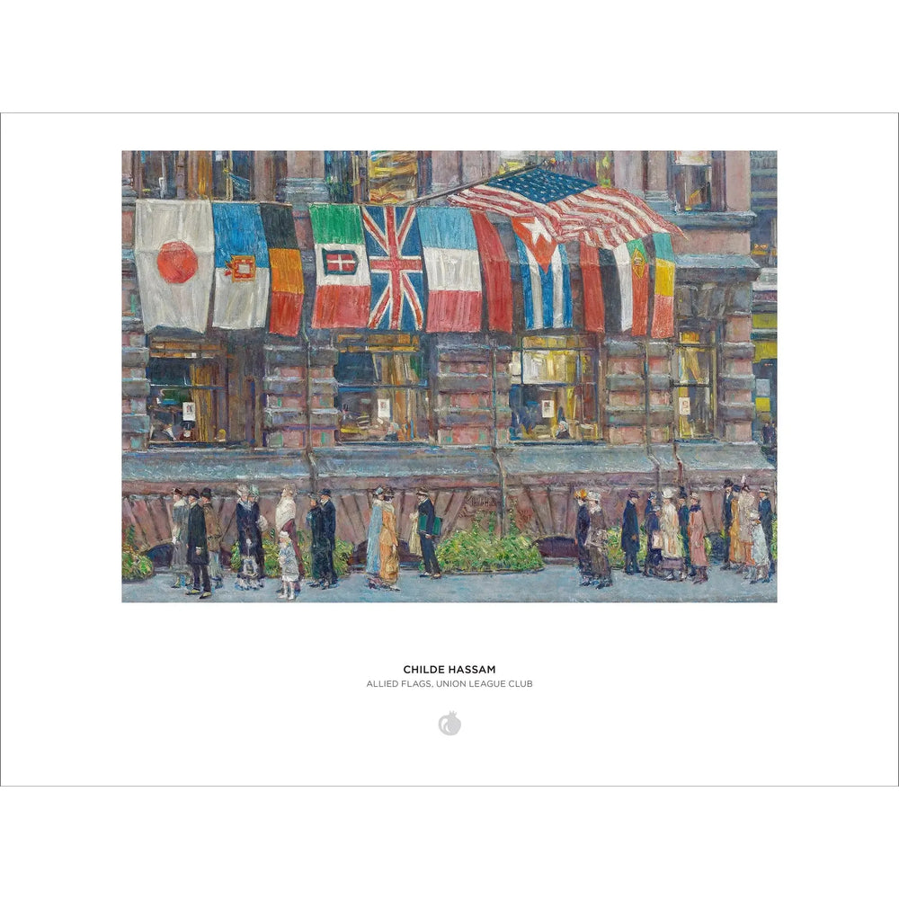 Allied Flags; Union League Club 1000 Piece Jigsaw Puzzle Pomegranate