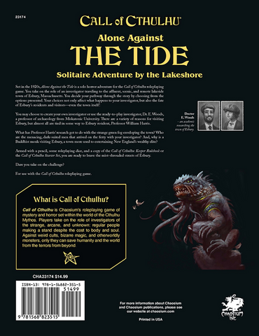 Call of Cthulhu: Alone Against The Tide: A Solo Play Adventure (ONLINE ORDER ONLY)