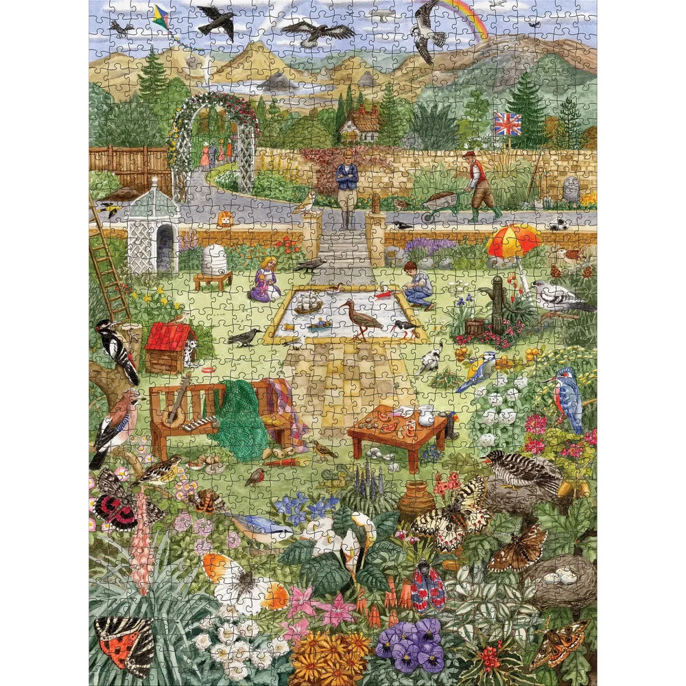 Alphabet Garden by Gale Pitt 1000 Piece Jigsaw Puzzle Pomegranate