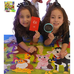 Alphabets Spy 48 Piece Floor Jigsaw Puzzle with Flashcards & Magnifying Glass (ONLINE ORDER ONLY)