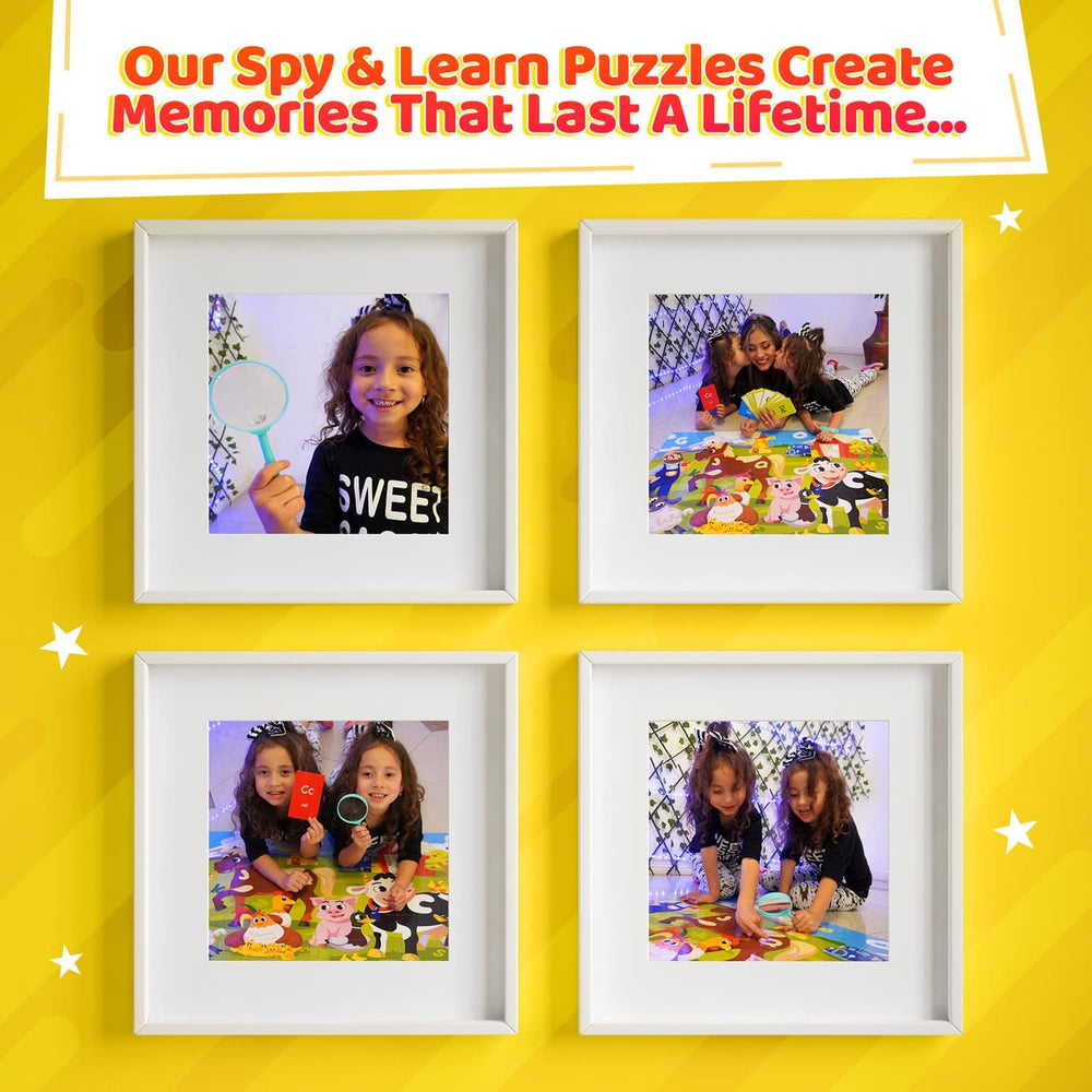 Alphabets Spy 48 Piece Floor Jigsaw Puzzle with Flashcards & Magnifying Glass (ONLINE ORDER ONLY)
