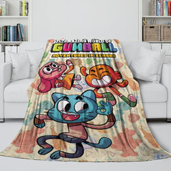Amazing World of Gumball Blanket Flannel Throw Room Decoration (ONLINE ORDER ONLY)