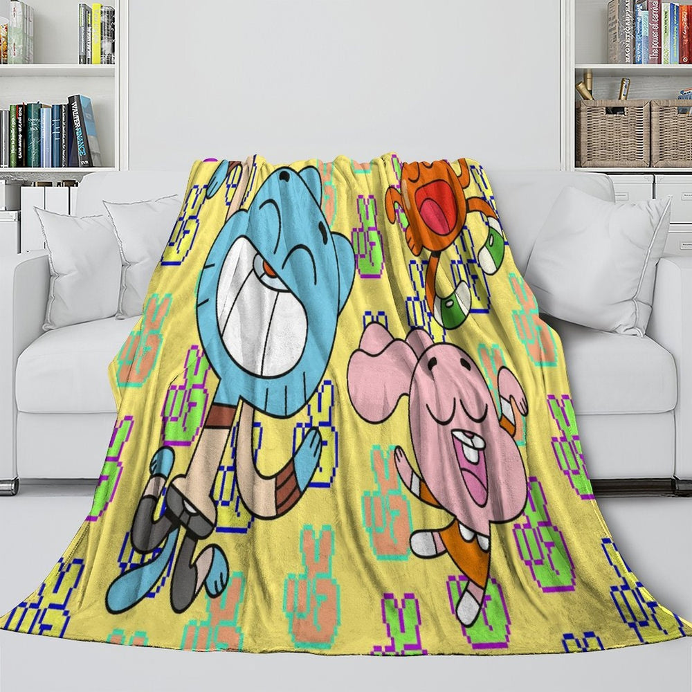 Amazing World of Gumball Blanket Flannel Throw Room Decoration (ONLINE ORDER ONLY)