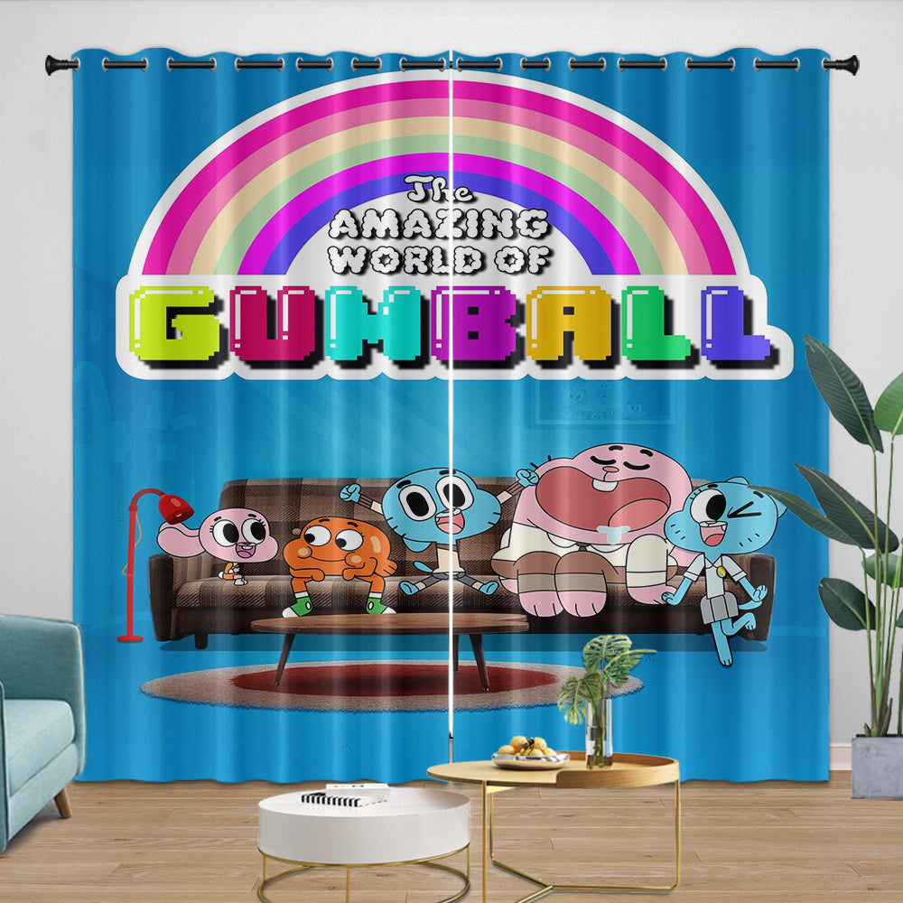 Amazing World of Gumball Curtains Movie Blackout Window Drapes (ONLINE ORDER ONLY)