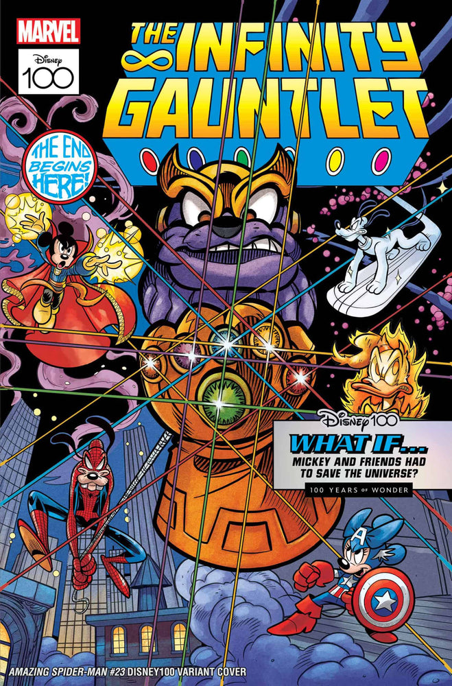 Amazing Spider-Man #23 Disney 100 Pastrovicchio Infinity Gauntlet 1 Homage Variant (04/05/2023) Marvel (ONLINE ORDER ONLY)