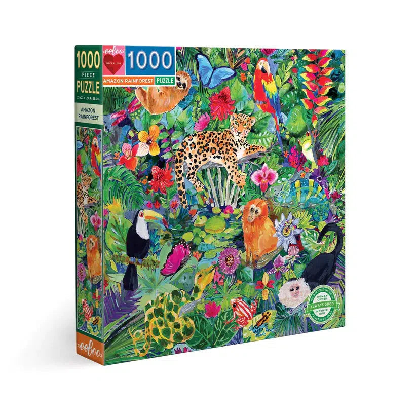 Amazon Rainforest 1000 Piece Jigsaw Puzzle eeBoo (ONLINE ORDER ONLY)