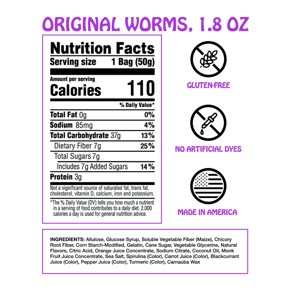 Gummy Worms, Single Serve (Online Only)