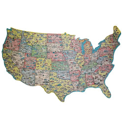 America the Wonderland 1000 Piece Shaped Jigsaw Puzzle TDC