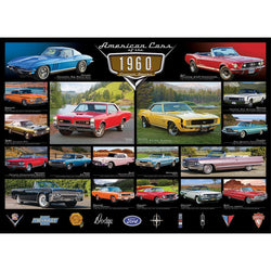 American Cars of the 1960s 1000 Piece Jigsaw Puzzle Eurographics (ONLINE ORDER ONLY)