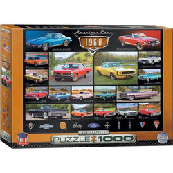 American Cars of the 1960s 1000 Piece Jigsaw Puzzle Eurographics (ONLINE ORDER ONLY)