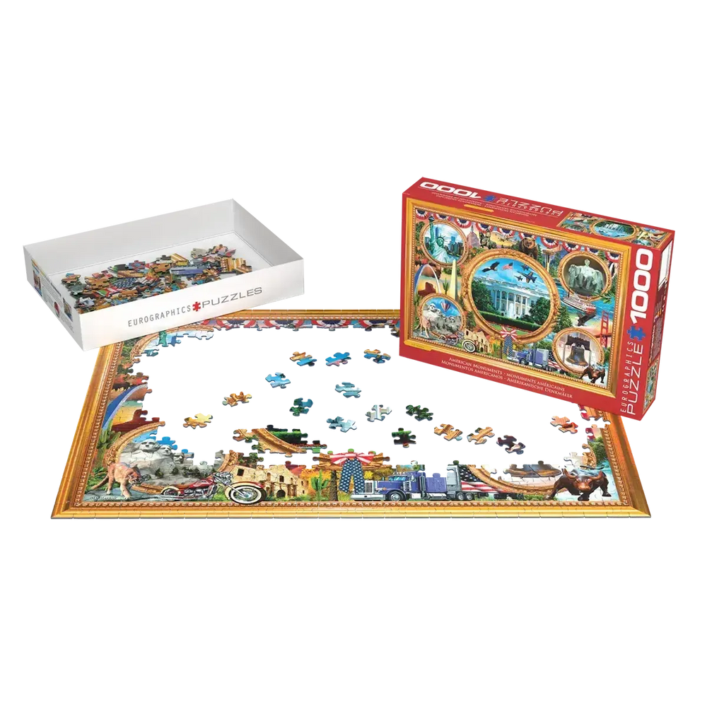American Monuments 1000 Piece Jigsaw Puzzle Eurographics (ONLINE ORDER ONLY)