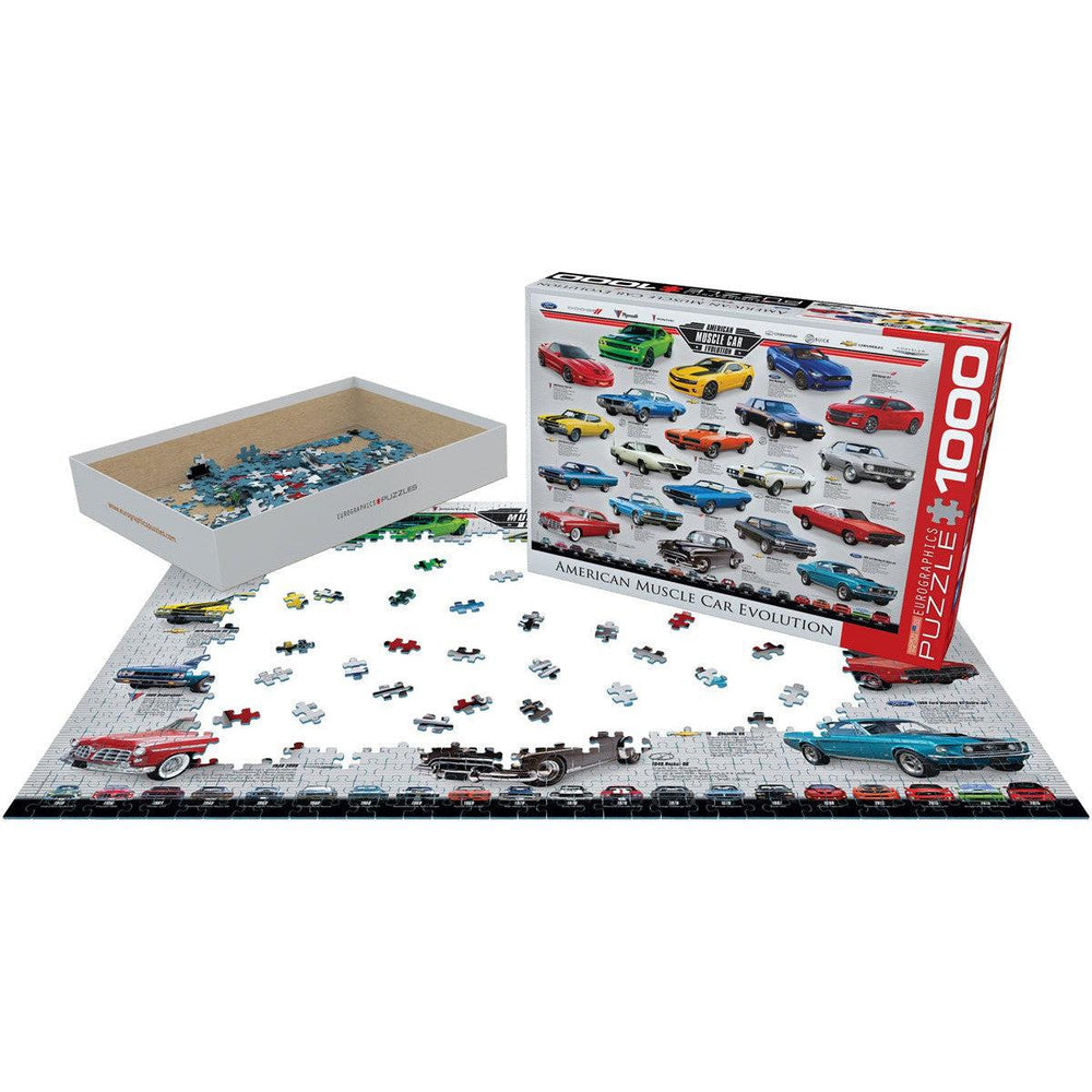 American Muscle Car Evolution 1000 Piece Jigsaw Puzzle Eurographics (ONLINE ORDER ONLY)