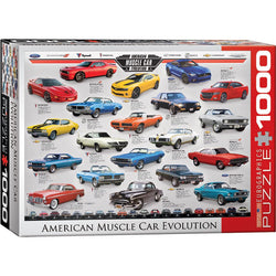 American Muscle Car Evolution 1000 Piece Jigsaw Puzzle Eurographics (ONLINE ORDER ONLY)