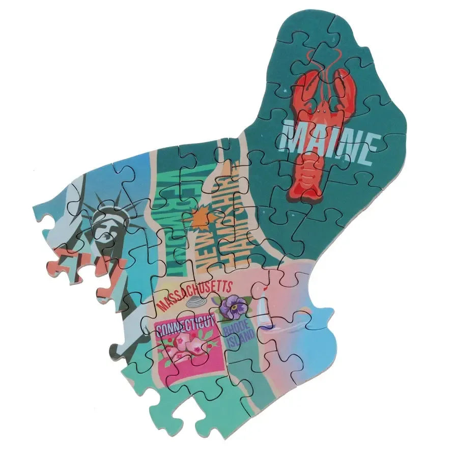 American Road Trip 1000 Piece Shaped Jigsaw Puzzle TDC