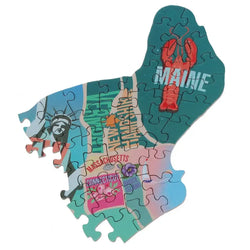 American Road Trip 1000 Piece Shaped Jigsaw Puzzle TDC