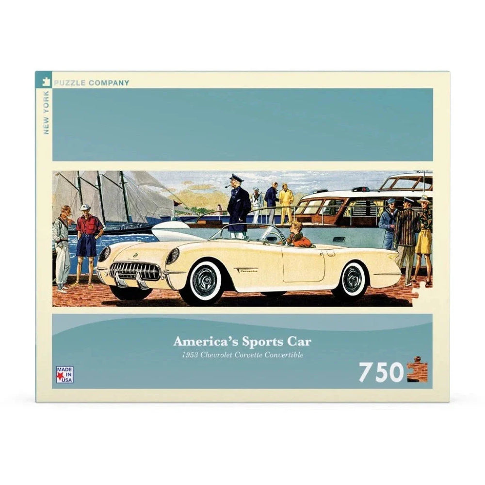 America's Sports Car 750 Piece Panoramic Jigsaw Puzzle NYPC (ONLINE ORDER ONLY)