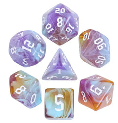 Amethyst Sunset RPG Dice Set (ONLINE ORDER ONLY)