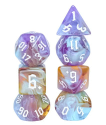 Amethyst Sunset RPG Dice Set (ONLINE ORDER ONLY)