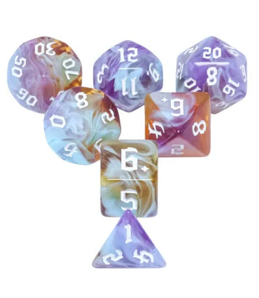 Amethyst Sunset RPG Dice Set (ONLINE ORDER ONLY)