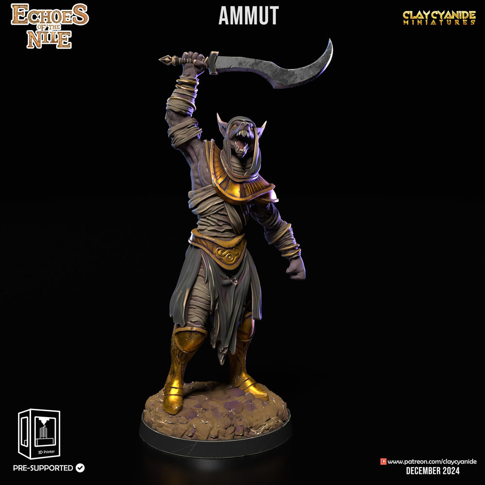 3D Printed Clay Cyanide Echoes of the Nile 28 32 mm D&D (Online Only)