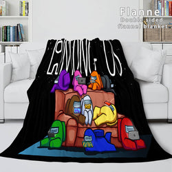 Among Us Soft Flannel Blanket Fleece Throw Blanket Bedding Sets (Online Order Only)