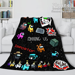 Among Us Soft Flannel Blanket Fleece Throw Blanket Bedding Sets (Online Order Only)