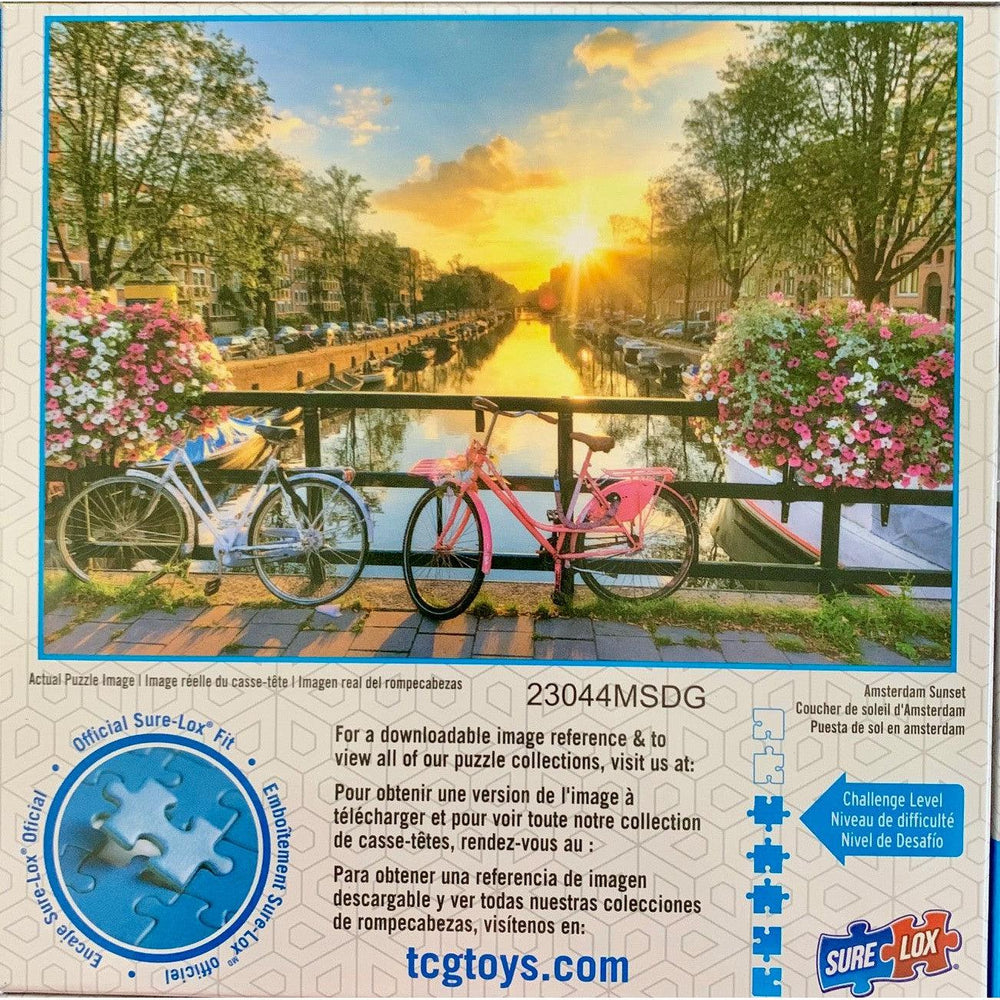 Amsterdam Sunset Fantastic Photos 1000 Piece Jigsaw Puzzle Sure Lox (ONLINE ORDER ONLY)