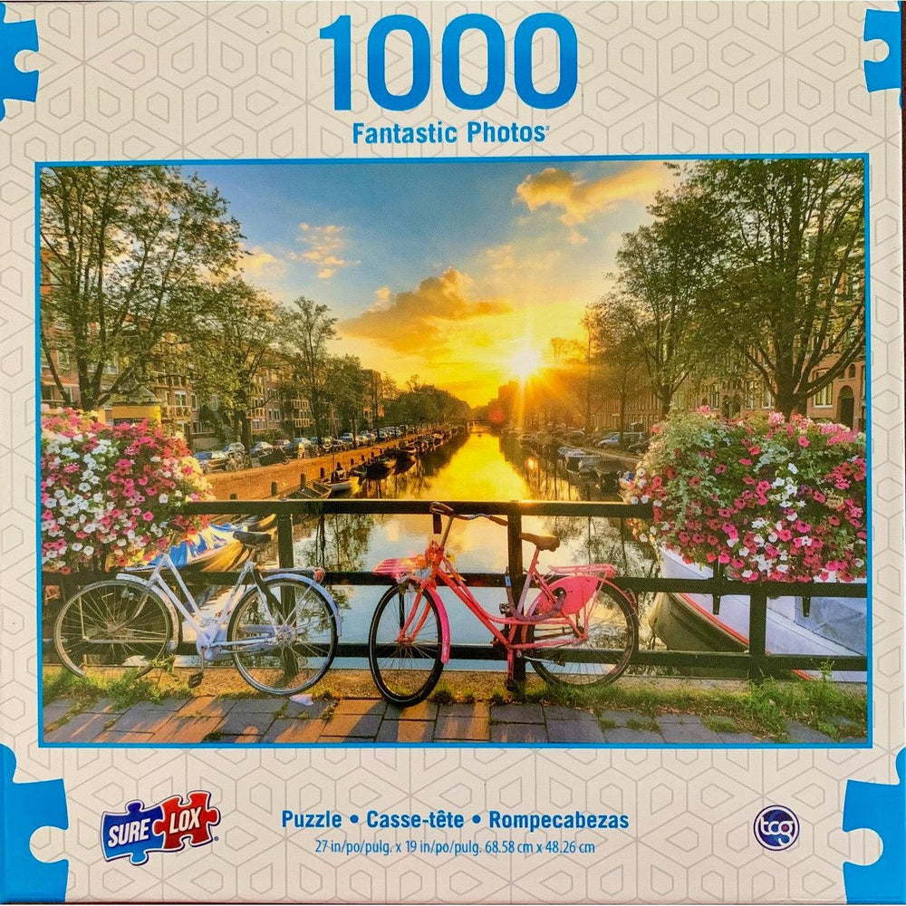Amsterdam Sunset Fantastic Photos 1000 Piece Jigsaw Puzzle Sure Lox (ONLINE ORDER ONLY)