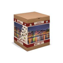 Amsterdam by Night 300 Piece Wood Jigsaw Puzzle Wooden City (ONLINE ORDER ONLY)