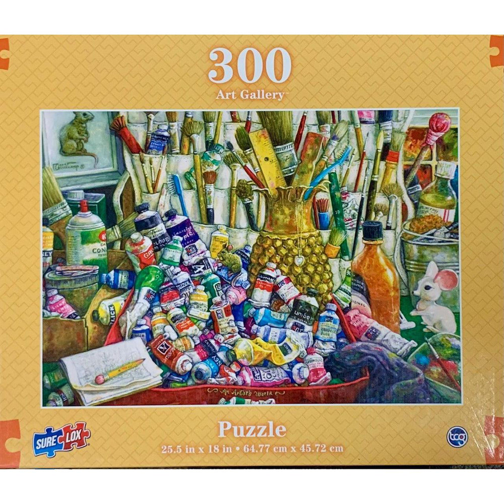 An Artist's World Art Gallery 300 Piece Jigsaw Puzzle Sure Lox (ONLINE ORDER ONLY)