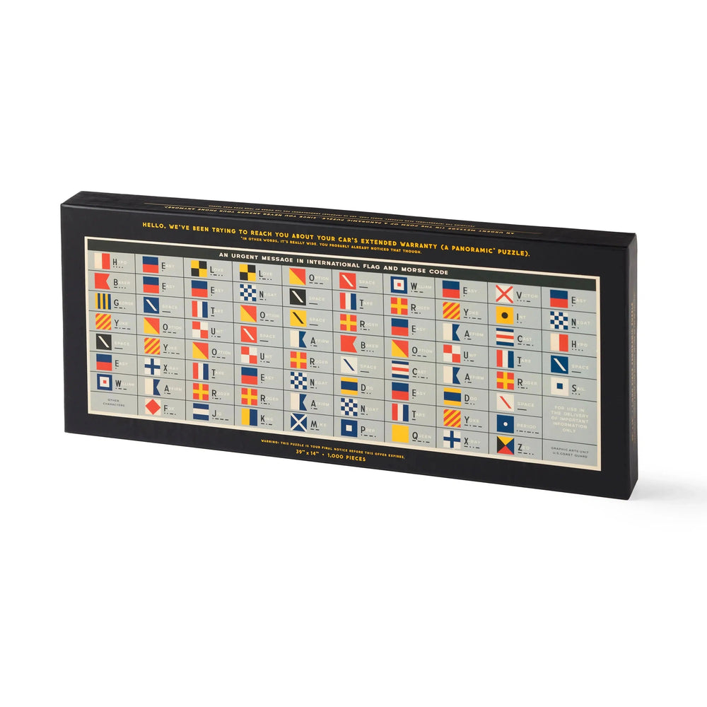 An Urgent Message 1000 Piece Panoramic Jigsaw Puzzle Brass Monkey (ONLINE ORDER ONLY)