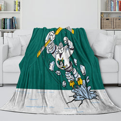 Anaheim Ducks Blanket Flannel Throw Kids Room Decoration (Online Order Only)