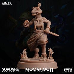 3D Printed Sordane Publishing Anaka Moonsoon 28 32mm D&D (Online Only)