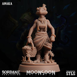 3D Printed Sordane Publishing Anaka Moonsoon 28 32mm D&D (Online Only)