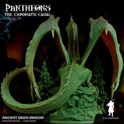 3D Printed Sordane Publishing Ancient Green Dragon Pantheons - The Chromatic Cabal  28 32mm D&D (Online Only)