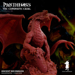 3D Printed Sordane Publishing Ancient Red Dragon Pantheons - The Chromatic Cabal 28mm 32mm D&D (Online Only)