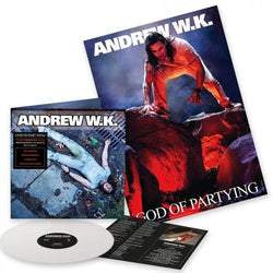 Andrew W.K. - God Is Partying (Parental Advisory Explicit Lyrics, Colored Vinyl, White, Poster) [Vinyl]