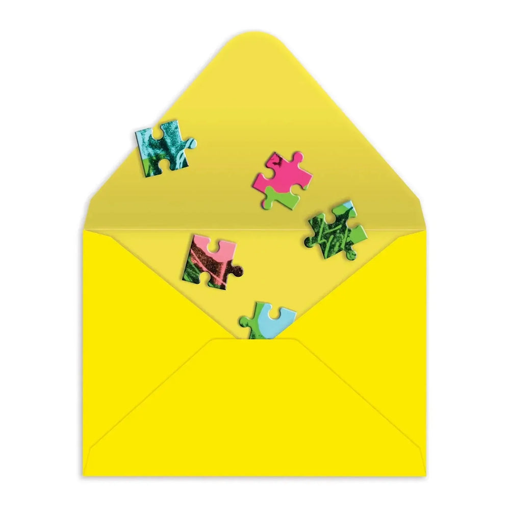 Andy Warhol Flowers Greeting Card 60 Piece Jigsaw Puzzle Galison