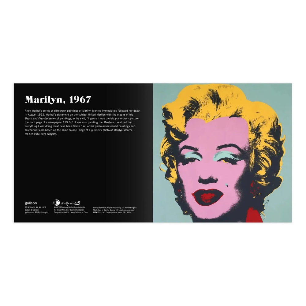 Andy Warhol Marilyn 2-in-1 Sliding Wood Puzzle Galison (ONLINE ORDER ONLY)