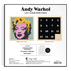 Andy Warhol Marilyn 2-in-1 Sliding Wood Puzzle Galison (ONLINE ORDER ONLY)